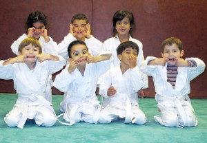 Judo grimace groupe enfant 3